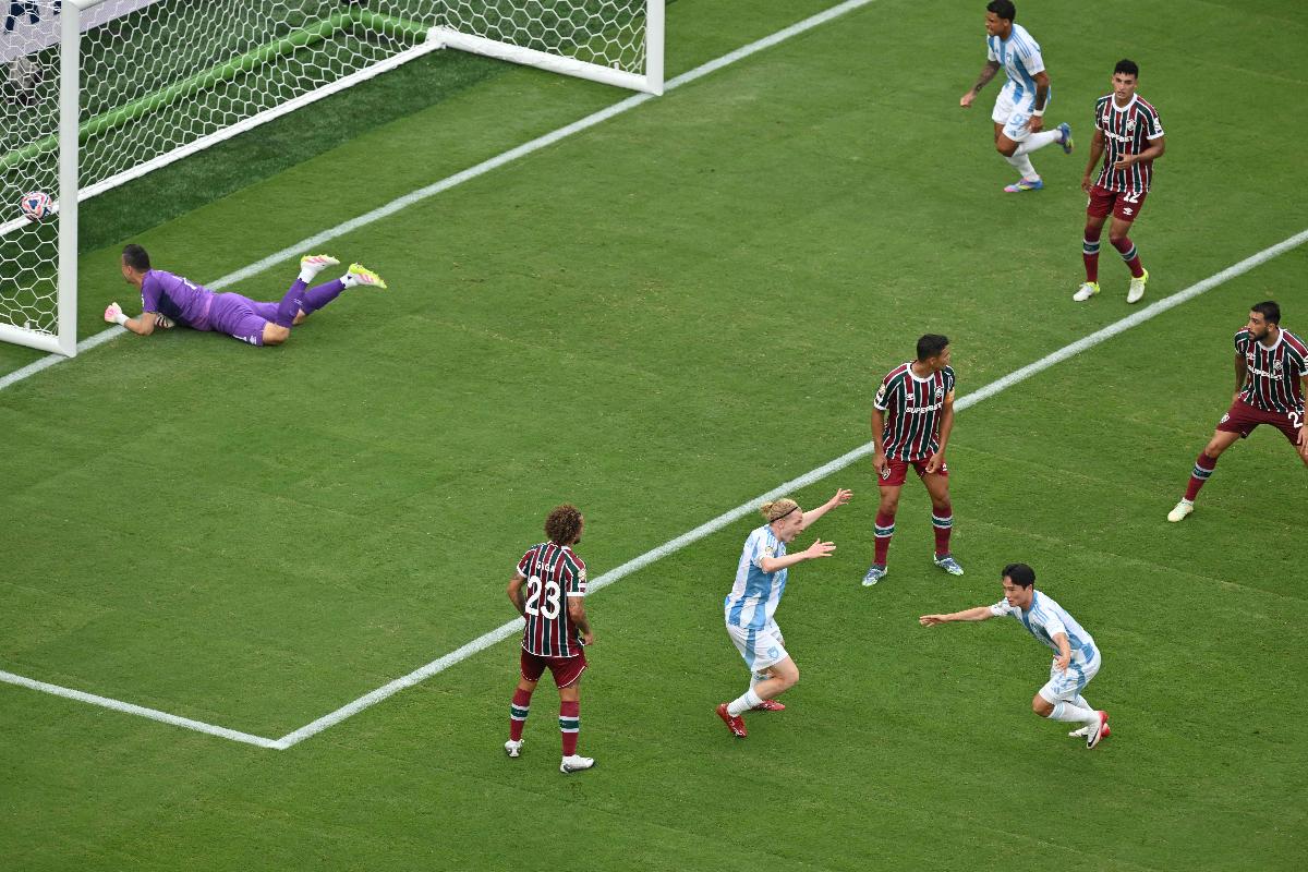 Lance do gol da virada do Ulsan HD contra o Fluminense - (foto: ANGELA WEISS / AFP)