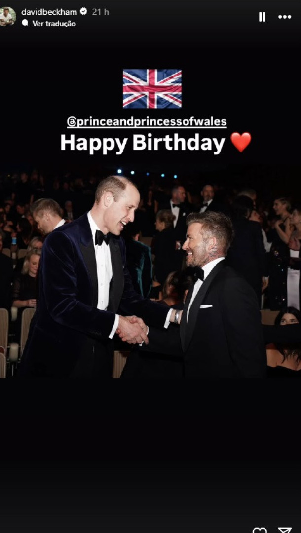 Publicação de David Beckham