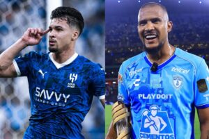 Jogadores das equipes (foto: Divulgao: Al Hilal - Pachuca)