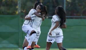 Jogadoras do Atltico (foto: Reproduo/Atltico/X)
