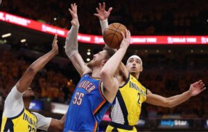 Indiana Pacers voltar a mandar jogo em casa nesta sexta-feira (13/6) (foto: Maddie Meyer / GETTY IMAGES NORTH AMERICA / Getty Images via AFP)