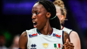 Paola Egonu, oposta da Itlia (foto: Divulgao FIVB)