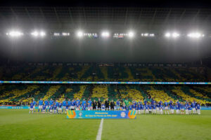 Torcida do Brasil na Neo Qumica Arena (foto: Rafael Ribeiro/CBF)