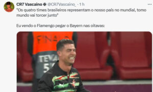 Torcedor do Vasco provoca Flamengo no X (foto: Reproduo)