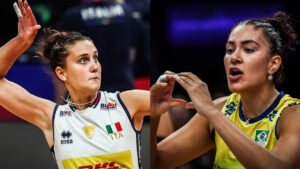 Brasil x Itlia no vlei feminino (foto: Divulgao FIVB)