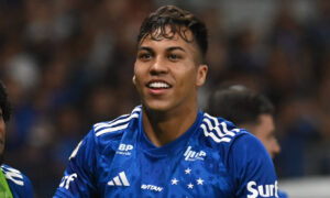 Kaio Jorge comemora gol pelo Cruzeiro (foto: Ramon Lisboa/EM/D.A.Press)