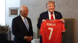 Antnio Costa e Trump (foto: Reproduo/Rede Social x)