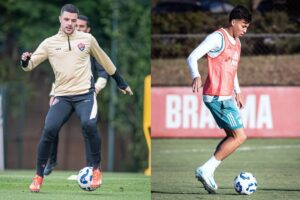 Jogadores das equipes (foto: Divulgao: Victor Ferreira | EC Vitria - Gustavo Aleixo | Cruzeiro)