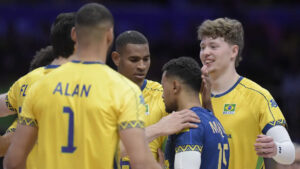 Seleo se reucperou e venceu Ucrnia no tie-break pela VNL (foto: Mauricio Val/FV Imagem/CBV)