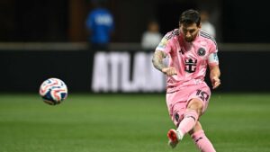 Lionel Messi, astro do Inter Miami (foto: Paul Ellis/AFP)