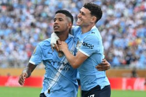 Com gol e assistncia de Savinho, City goleou a Juventus no Mundial (foto: CHANDAN KHANNA/AFP)