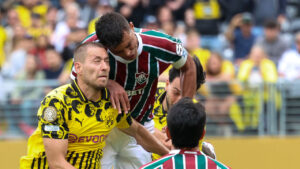 Fluminense empatou com Borussia Dortmund (foto: CHARLY TRIBALLEAU/AFP)