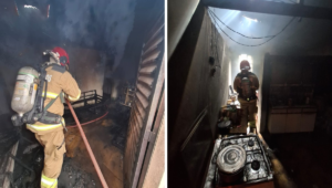 Incêndio em casa começa após queima de colchão e deixa idosa ferida em Coronel Fabriciano | Vales de Minas Gerais