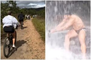 Hulk se diverte em trilha e cachoeira na Serra do Cipó, MG