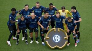 Inter de Milo perfilada antes de jogo contra o Fluminense pela Copa do Mundo de CLubes da Fifa (foto: Federico Parra/AFP)