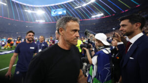 Luis Enrique levou o PSG  conquista da Champions League neste sbado (31/5) (foto: Franck Fife/AFP)
