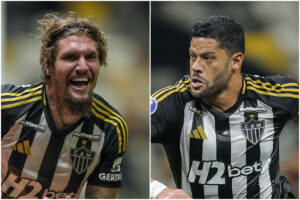 Lyanco e Hulk em jogo pelo Atltico (foto: Pedro Souza/Atltico)