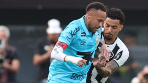 Neymar em ao durante Santos x Botafogo, pelo Brasileiro (foto: Vitor Silva/Botafogo)