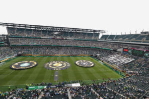 Palmeiras e Botafogo mediram foras no Lincoln Financial Field, pelo Mundial de Clubes; veja pblico (foto: Charly Triballeau/AFP)