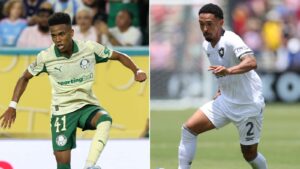 Palmeiras e Botafogo se enfrentam pelas oitavas de final do Mundial de Clubes (foto: Cesar Greco/Palmeiras e Vitor Silva/Botafogo)