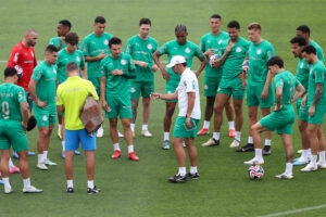 Treino do Palmeiras no o estdio de futebol da Universidade da Carolina do Norte, em Greensboro, antes da estreia no Mundial (foto: Cesar Greco/Palmeiras)