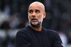 Pep Guardiola, tcnico do Manchester City (foto: ANNE-CHRISTINE POUJOULAT/AFP)