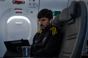 Igor Rabello durante viagem pelo Atltico (foto: Pedro Souza/Atltico)