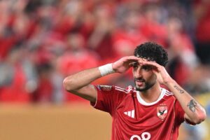 Abou Ali, camisa 9 do Al Ahly (foto: ANGELA WEISS / AFP)