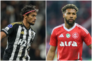 Gustavo Scarpa e Wesley devem ser titulares de Atltico e Inter (foto: Pedro Souza/Atltico e Ricardo Duarte/Internacional)