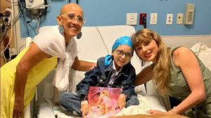 Taylor Swift encanta crianças em visita ao hospital na Flórida
