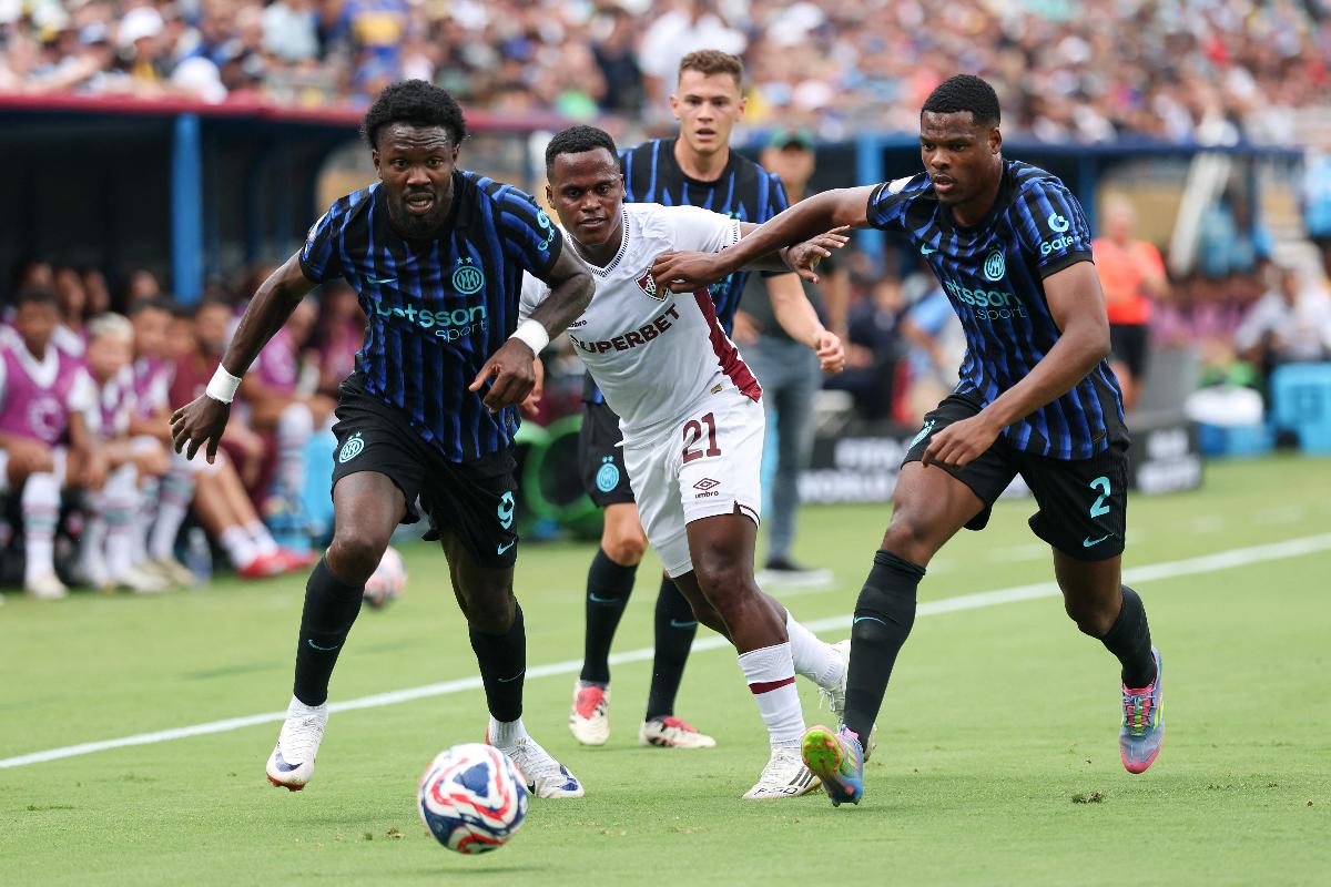 Jhon Arias deu muito trabalho defesa da Inter de Milo - (foto: Michael Reaves/Getty Images/AFP ) Jhon Arias deu muito trabalho defesa da Inter de Milo - (foto: Michael Reaves/Getty Images/AFP )