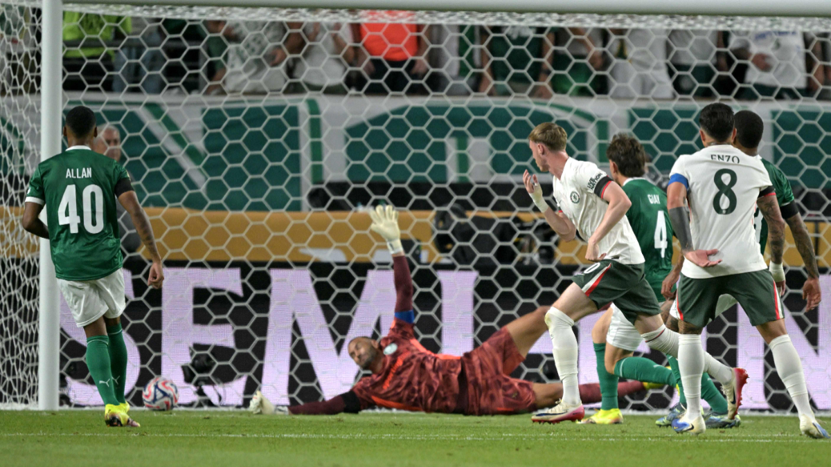 O gol de Cole Palmer em Chelsea x Palmeiras no Mundial de Clubes - (foto: JUAN MABROMATA / AFP) O gol de Cole Palmer em Chelsea x Palmeiras no Mundial de Clubes - (foto: JUAN MABROMATA / AFP)