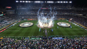 Pblico de Palmeiras x Chelsea no Lincoln Financial Field pelo Mundial de Clubes (foto: AL BELLO / GETTY IMAGES NORTH AMERICA / Getty Images via AFP)