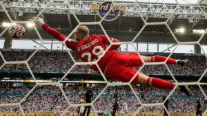 O goleiro Di Gregorio fez grandes defesas contra o Real Madrid (foto: Michael Reaves / GETTY IMAGES NORTH AMERICA / Getty Images via AFP)
