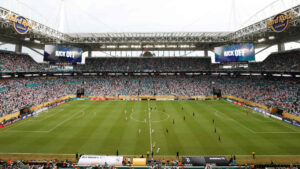 Hard Rock Stadium recebeu o duelo entre Real Madrid e Juventus pelo Mundial (foto: Kevin C. Cox / GETTY IMAGES NORTH AMERICA / Getty Images via AFP)