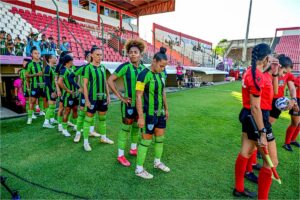 Amrica em jogo da Srie A1 do Brasileiro Feminino (foto: Mouro Panda/Amrica)