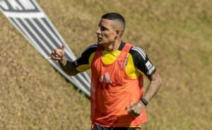 Guilherme Arana, lateral-esquerdo do Atltico (foto: Pedro Souza/Atltico)