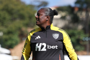 Fabi Guedes, tcnica das Vingadoras (foto: Daniela Veiga / Atltico)