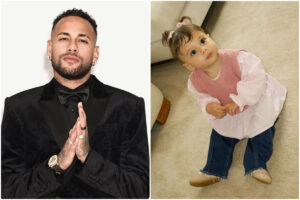 Neymar e a filha Helena (foto: Reproduo/Instagram)