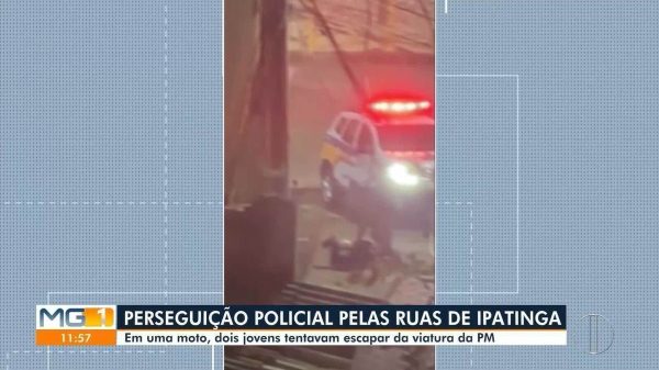 VÍDEO: perseguição policial termina com dois jovens presos em Ipatinga