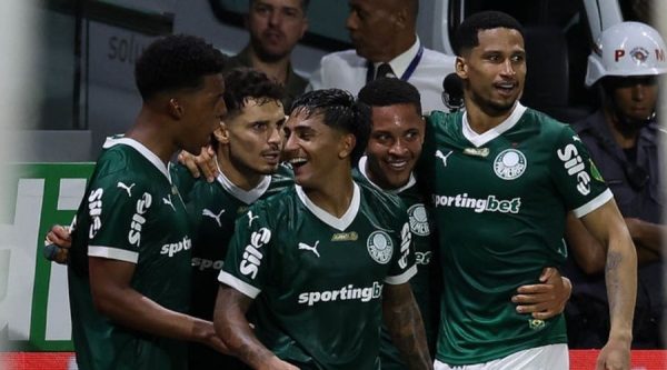 Jogadores do Palmeiras (foto: Cesar Greco/Palmeiras)