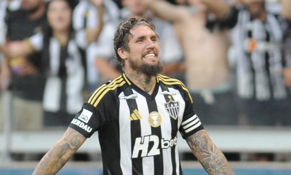 Lyanco comemora gol pelo Atltico (foto: Alexandre Guzanshe/EM/D.A Press)