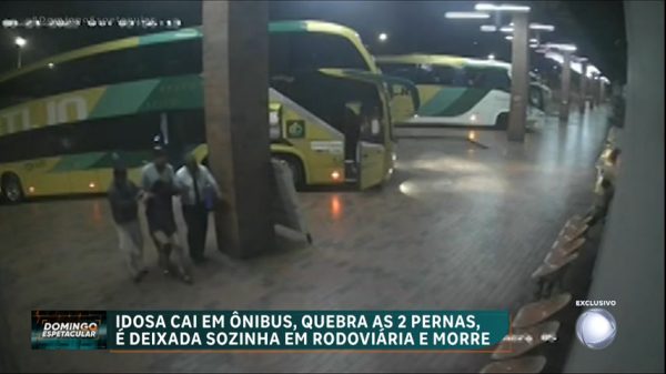 Morte de idosa gera revolta: por que ela foi abandonada após quebrar as duas pernas em um ônibus? - Domingo Espetacular