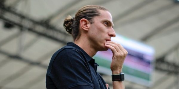 Filipe Lus assumiu o Flamengo aps a sada de Tite (foto: Divulgao/Flamengo)