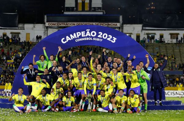 Brasil  o atual campeo do Sul-Americano Sub-17 (foto: Rafael Ribeiro/CBF)