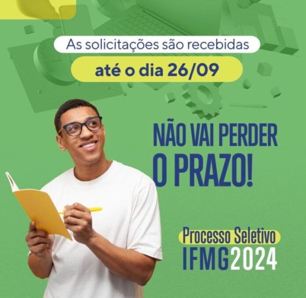 O IFMG oferece, nos processos seletivos para cursos técnicos e superiores