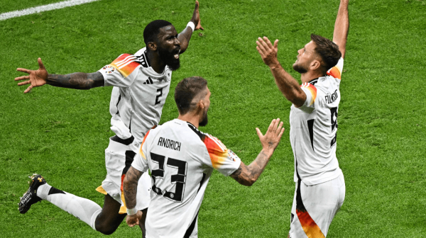 Jogadores da Alemanha na Copa Amrica (foto: Javier Soriano/AFP)
