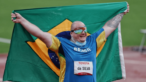 Alessandro Rodrigo Da Silva, bicampeo paralmpico no lanamento de disco (foto: Wander Roberto/CPB)