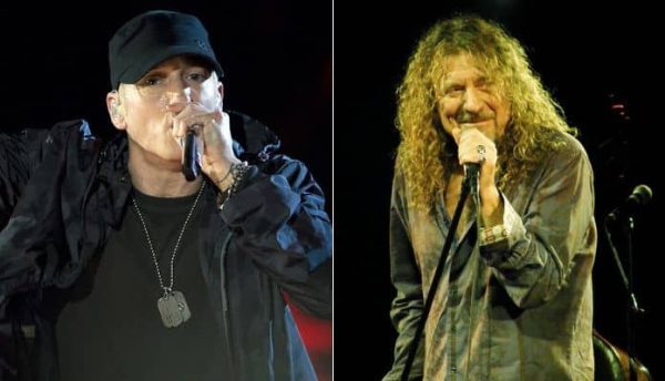 Eminem e Robert Plant, do Led Zeppelin