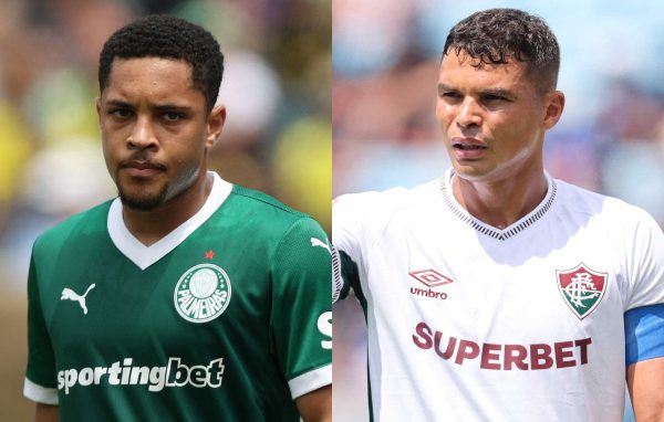 Palmeiras e Fluminense so os brasileiros que seguem vivos no Mundial (foto: Francois Nel/Getty Images/AFP e Michael Reaves/Getty Images/AFP)